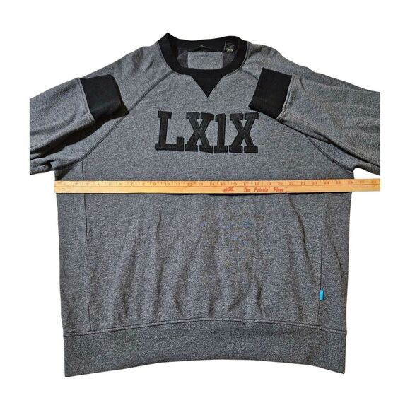 Vintage Sean‎ John Long Sleeve Gray Varsity Sweatshirt Crewneck LX1X Men's XXL - Picture 4 of 6